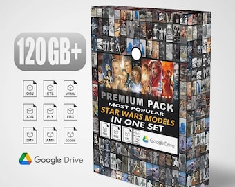 Most Popular Star Wars Model Premium Pack, Starwars STL Pack, Starwars 3D Models,Stl Pack, Stl Bundle, Starwars Stlarchive,3d Printer Files