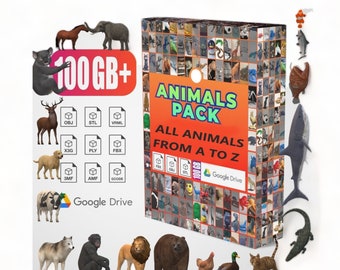 3D Animal Archive Bundle - Premium STL Files Collection Animals Pack STL Bundle ,3D Animals From A to Z ,Animals Stl Archive