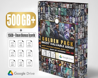 Golden Pack - Most Valuable Series Busts and Dioramas Giant Set Exceeding 500GB , Stl archive , Stl Bundle