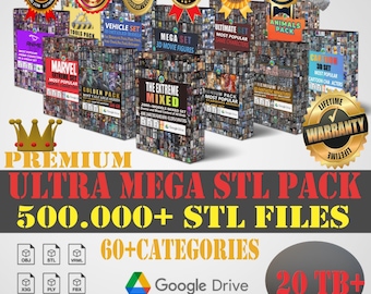 ULTRA MEGA 3D STL Pack-Premium Files&Best Quaility  Models,3d printing files,3d stl pack,mega stl pack,3d printing models,3d stl bundle