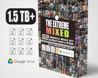 The Extreme MIXED 2000+Premium Models -Diverse and Mixed Content of all kinds, ANIME , Characters ,NSFW(+18) ,Cosplay ,Mınıatures 1.5 Tb Stl