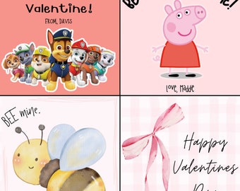 Personalized Kids Valentine Cards