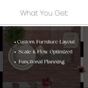 Diseño de distribución de muebles a medida y planos de planta / Planificación de espacios para habitaciones pequeñas y apartamentos / Diseño de interiores virtual imagen 3