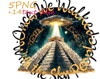 Maya Pyramiden PNG Clipart: Azteken Aliens, transparenter Hintergrund (Digitaler Download)