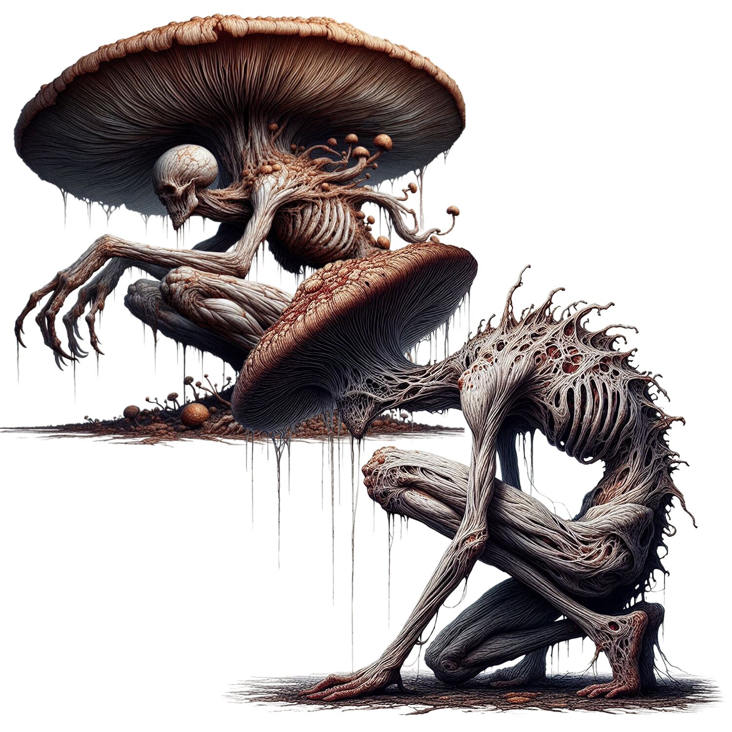 Unusual Mushrooms, Zombie Mushrooms, Mutant Mushrooms, Alien