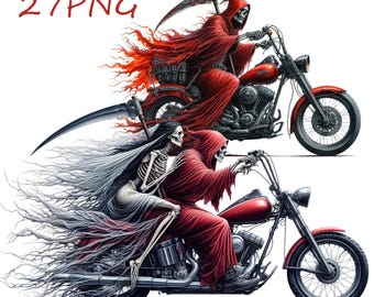Motocicleta Grim Reaper PNG: Clipart de Fantasia Sombria (27 Fundos Transparentes)