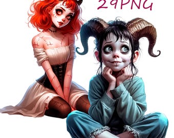 Demon Girl PNG Clipart, Transparent Background (29 Files)