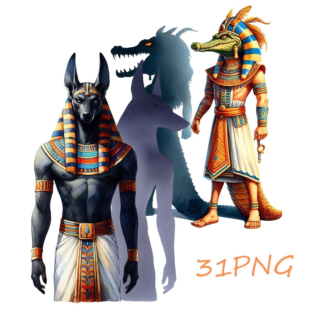Egyptian Gods PNG Clipart: 31 Transparent Illustrations (digital ...