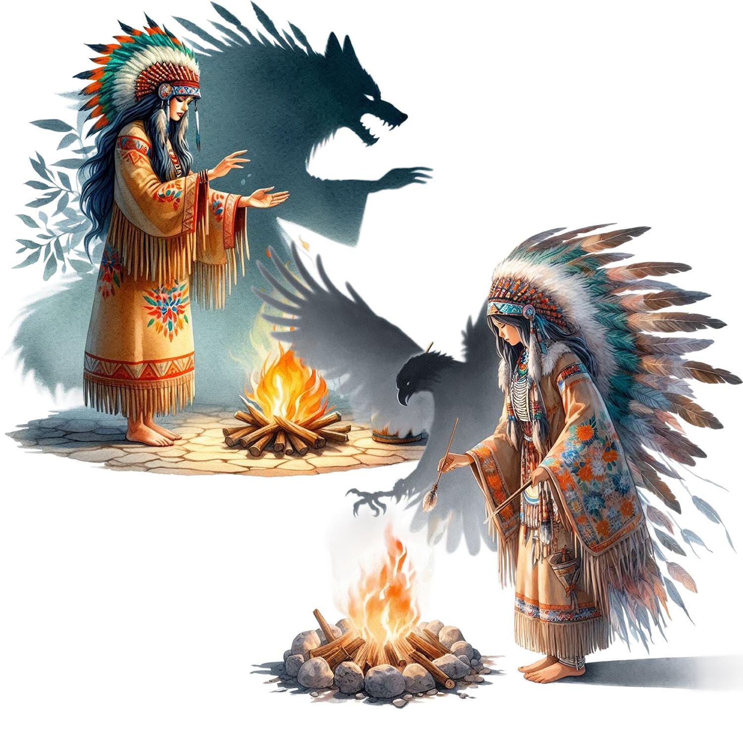 Native American Magic PNG Clipart, Tribal Art Images (30 PNG) - Etsy