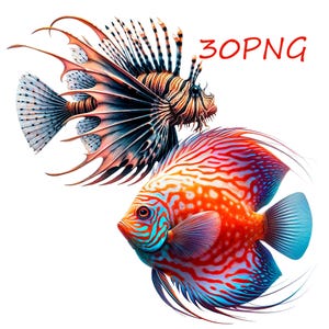 美しい魚、珍しい魚の絵、あらゆる表面に印刷できるイラスト、透明な背景のクリエイティブファイル29 PNG