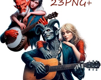 Demon Musician PNG Bild, mythische Kunst (23 PNG transparente Hintergründe)