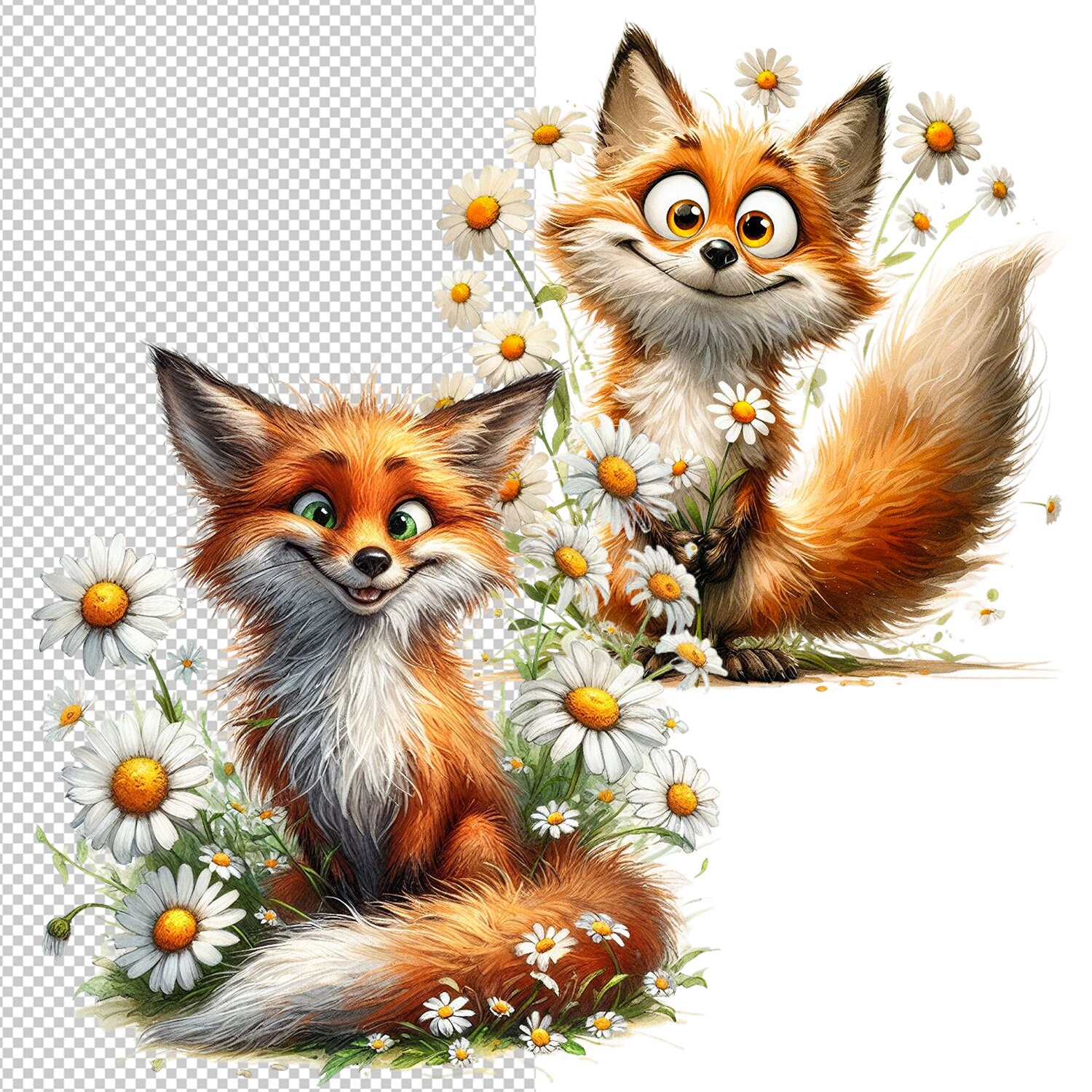 Images of Funny Fox, Funny Fox, Illustrations for Printing on Any ...
