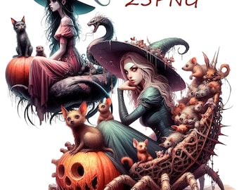 Halloween Witch PNG Clipart: Dark Magic Images (25 PNG Transparent Background)
