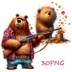 Urso pardo png, ursos pardos engraçados, imagens para sua criatividade, para impressão em qualquer item, 30 PNG fundo transparente