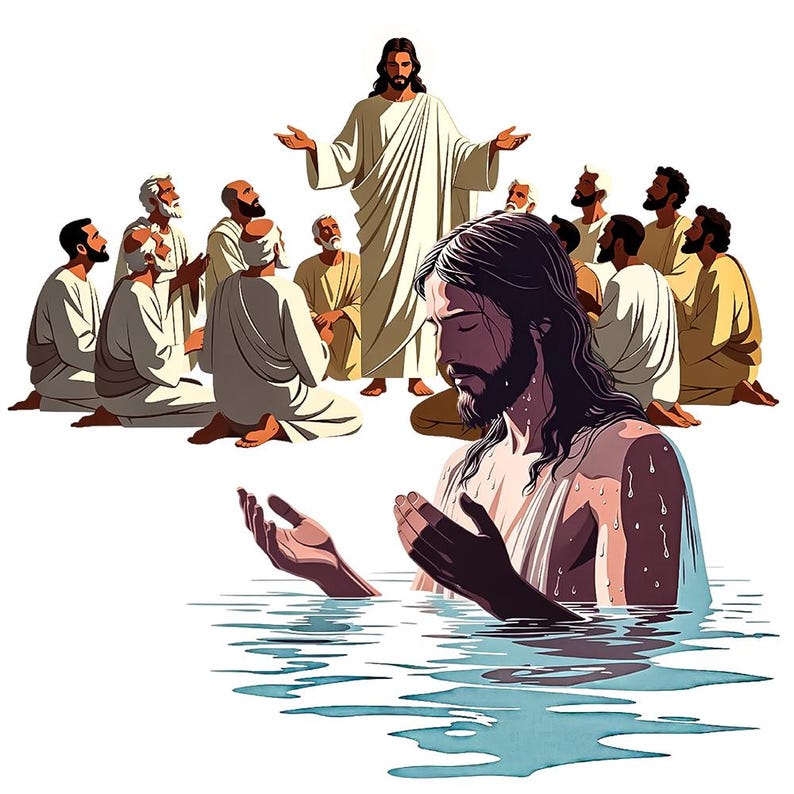 Virgin Mary & Praying Jesus PNG Clipart: Transparent Background (Digital Download) image 2