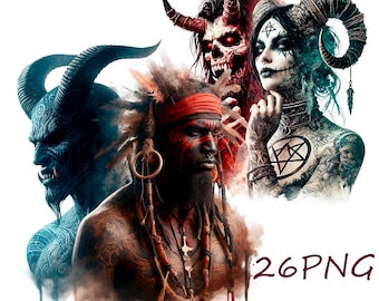 Mythical Creatures PNG Clipart, Dark Forces, Mysticism (Digital Download)