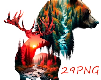 American Wildlife PNG Images: Forest Animals Clipart (29 PNG)