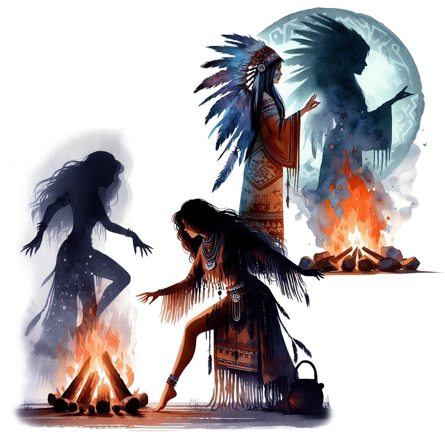 Native American Magic PNG Clipart, Tribal Art Images (30 PNG) - Etsy