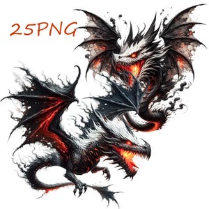 dragon png, digital dragon, dragon clipart, dragon print, creative images for creativity, images for printing, 25 png transparent background
