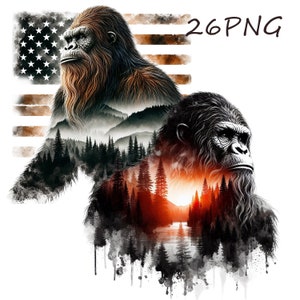 Imágenes PNG de Pie Grande: Sasquatch y Yeti (26 archivos transparentes)