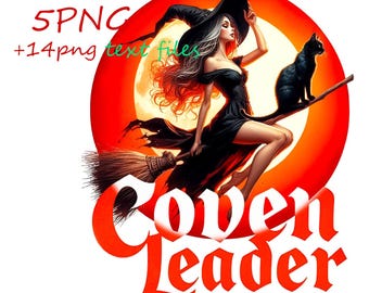 Witch PNG Clipart: Fantasy Halloween Images (Digital Download, Commercial Use OK)