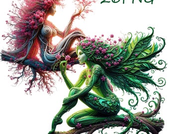 Forest Dryad PNG Clipart: Magical Goddess Art (26 Files)