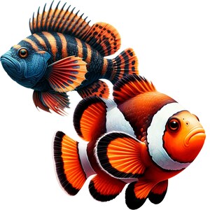 Exotic Fish Illustration: Creative PNG Clipart (Digital Download) image 10