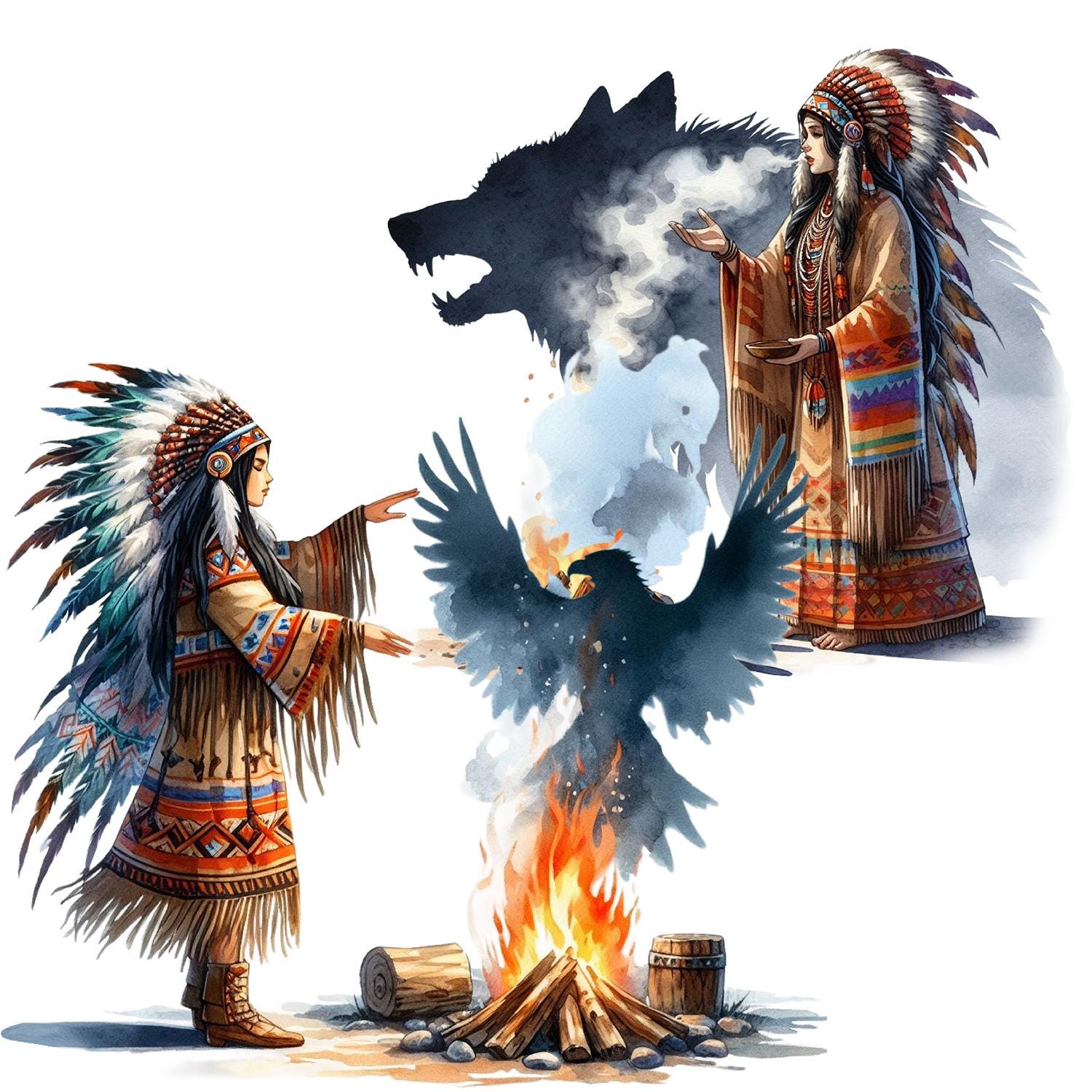 Native American Magic PNG Clipart, Tribal Art Images (30 PNG) - Etsy