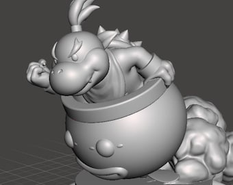 Archivo digital STL de Bowser Jr. Modelo coleccionable. Consulte la descripción.