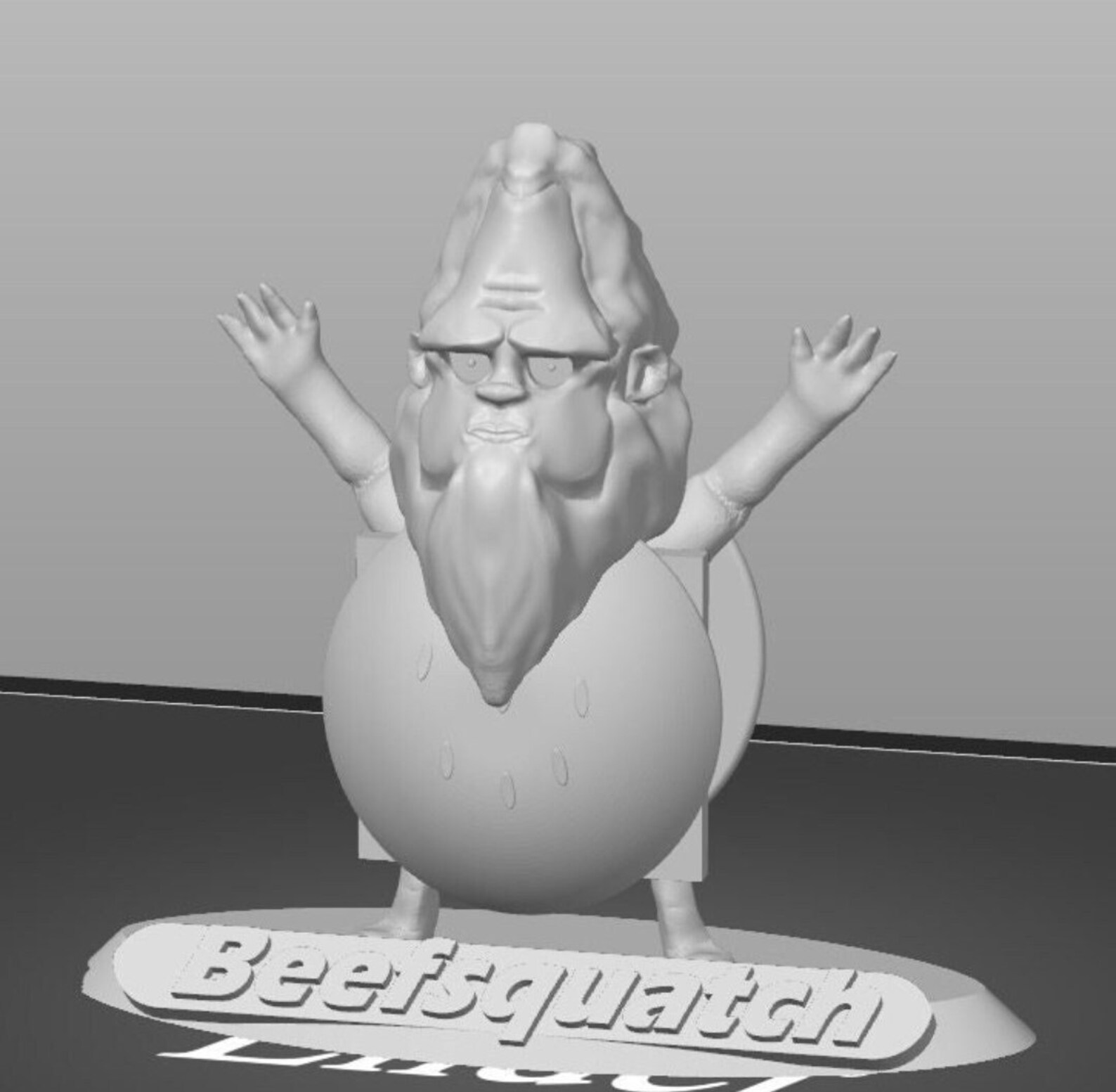 Beefsquatch 3D Model STL From Bobs Burgers - Etsy