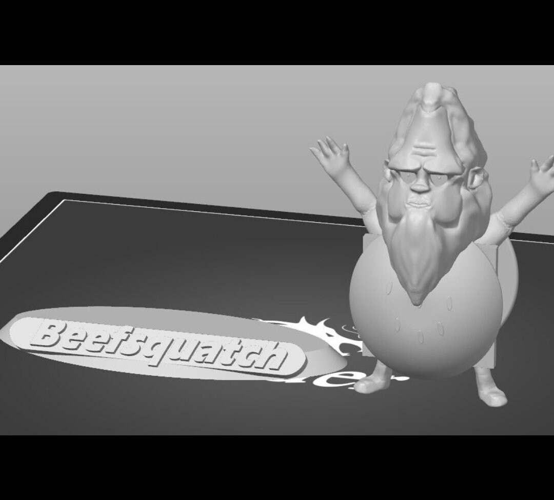 Beefsquatch 3D Model STL From Bobs Burgers - Etsy