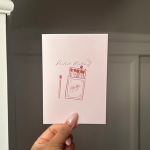Tarjeta de San Valentín con la combinación perfecta