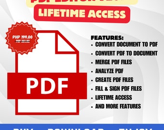 PDF Editor 2023 Application | Best PDF Editor | For Windows Only | with Video Installation Guide
