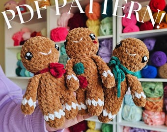 Low-Sew Crochet Gingerbread Man Pattern
