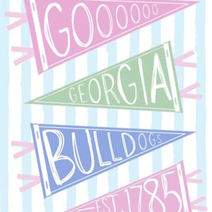 Athens, GA UGA Dorm Print Digital File