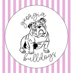 3 Color Bundle UGA Bulldog Prints University of Georgia Digital Download File Prints for Dorms or Gifts