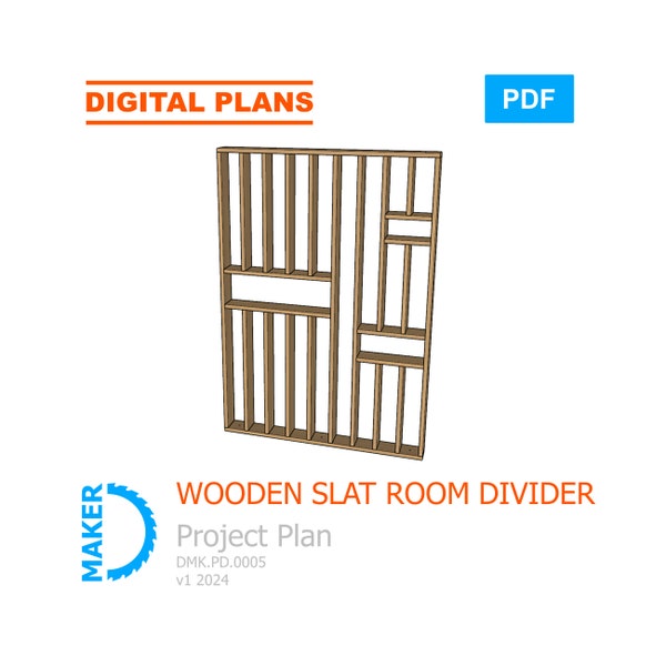 Holzlatten Raumteiler Digitale Pläne