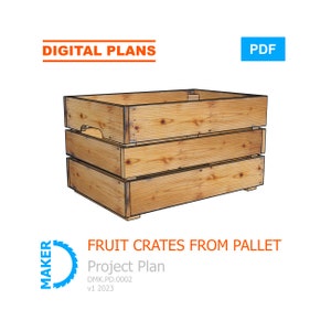 Pallet Fruit Crate Digital Plans