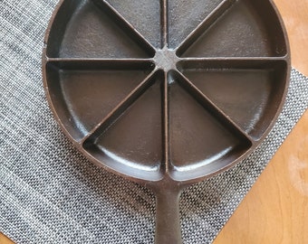 VTG BSR Patent Pending Cast Iron Corn Brad Skillet