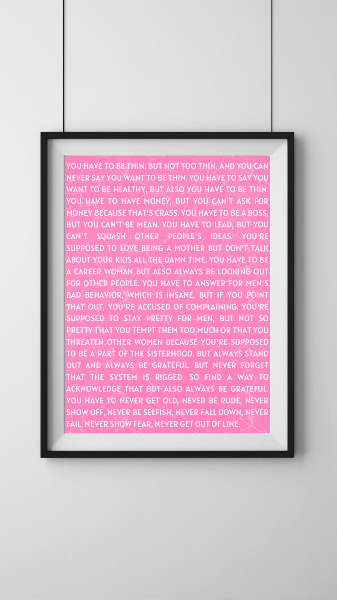 BARBIE POSTER America Ferrera Speech - Etsy