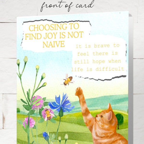 Support Card, Card for Depression, Card for Depressed Loved One, Encouragement Card, Card for Going Through Breakup, Card for Coping