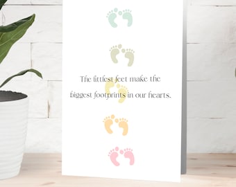 Babyparty Karte für werdende Mama, Gender Neutral Karte für neues Baby, Karte für neue Eltern, Adoption, von Great Lakes Greetings