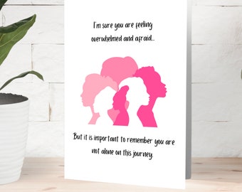 Encouragement Card for Breast Cancer Diagnosis, For Friend, For Relative, by Great Lakes Greetings