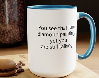 Diamantmalerei-Tasse - Lustiges Geschenk für Handwerker, freche Kaffeetasse