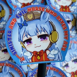 FUNNY CUTE Umamusume Pretty Derby Haru Urara Goldship Sticker Chibi Vinyl Sticker for Anime Fans