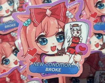 FUNNY CUTE Umamusume Pretty Derby Agnes Digital Sticker Chibi Vinyl Sticker for Anime Fans