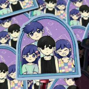 Cute Anime Vinyl Sticker for Gift or Anime Fans, OMORI Sticker