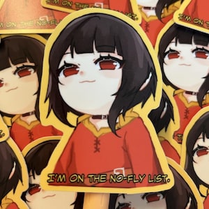 FUNNY CUTE KONOSUBA Megumin Megumi Sticker Chibi Vinyl Sticker for Anime Fans