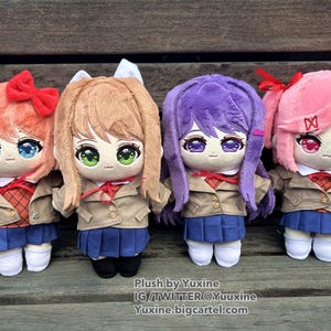 ドキドキ文芸部　ナツキ　ぬいぐるみ　クッション　DDLC Ddlc plush - Etsy 日本