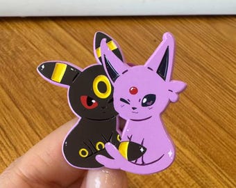 Mochimon Espeon Umbreon Soft Dyed Enamel Pin